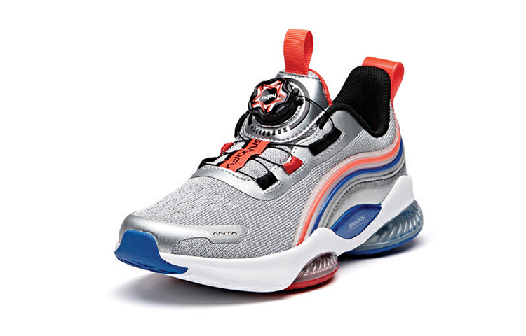 Order 大童 史努比x安踏 氣墊跑步鞋 銀藍紅