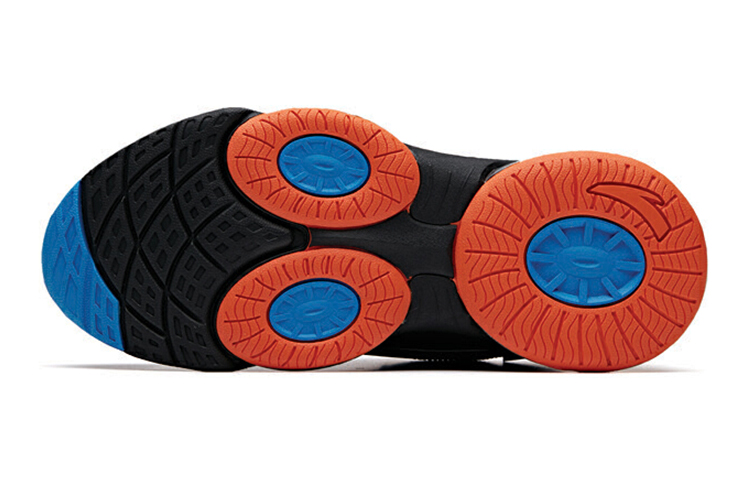 Purchase (JR) アンタ スヌーピー クッション ランニングシューズ 黒/オレンジ/青 31935569R-2