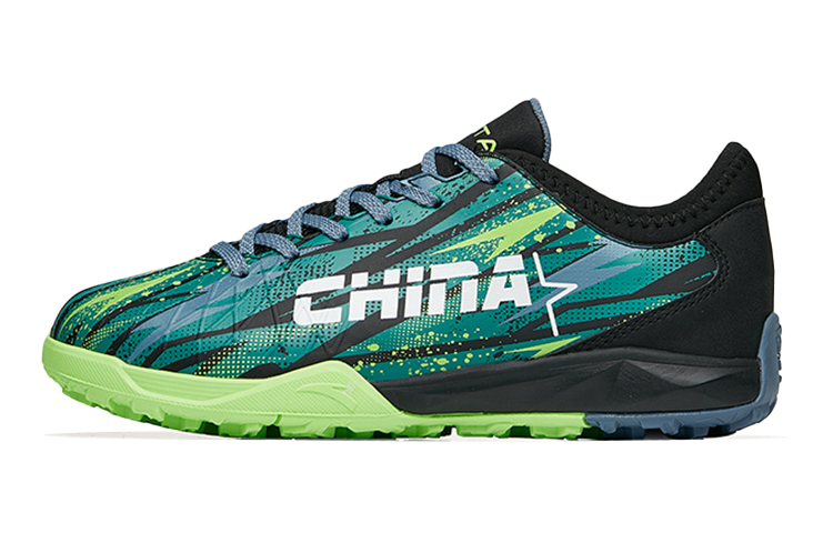 (Youth) Anta Training Football Cleats 'Black Green' A312232211-3