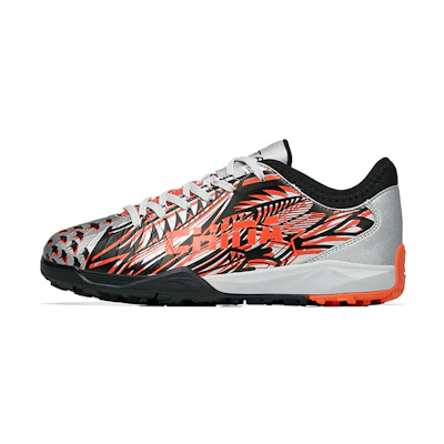 (Youth) Anta Training Football Cleats 'Silver Orange Black'