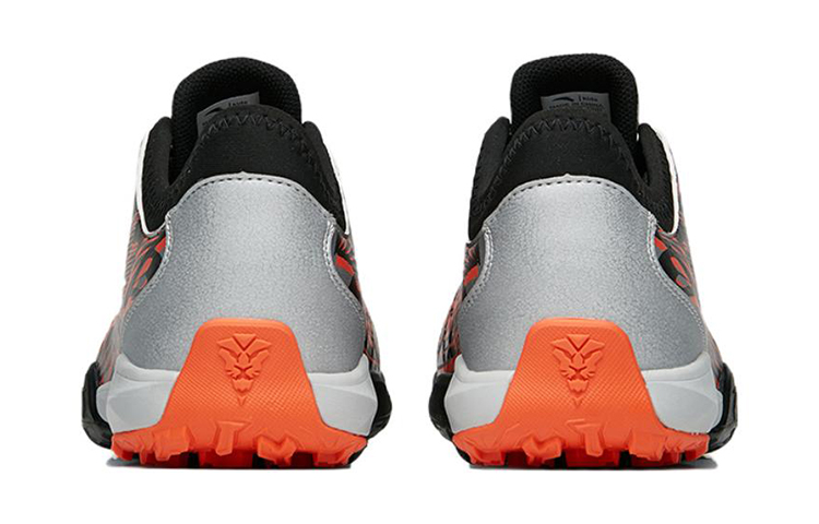Shop (Youth) Anta Training Football Cleats 'Silver Orange Black' A312232211-1