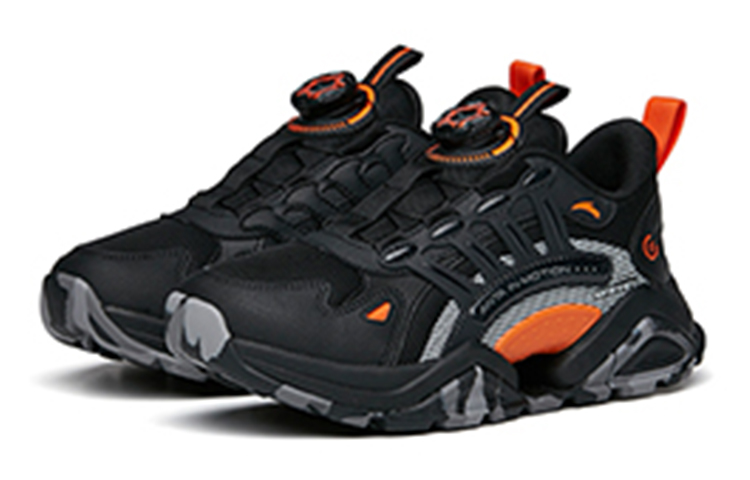 (Youth) Anta War Armor Low-Top Running Shoes 'Black Orange' 圖 3