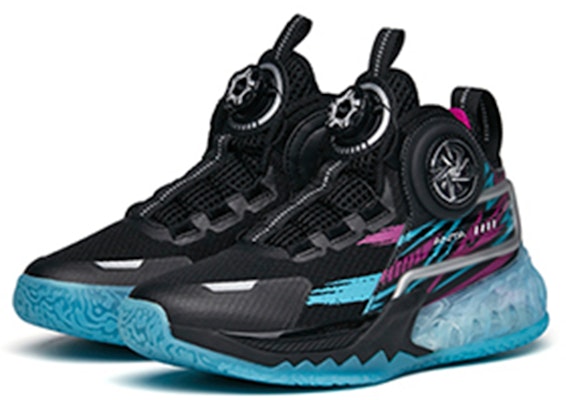 (Youth) Anta Windchaser 7 High 'Black Purple Blue' 312211101-3 Lookbook (Youth) Anta Windchaser 7 High 'Black Purple Blue' 312211101-3