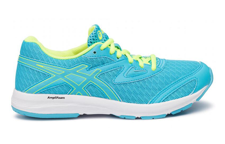 Order 大童 Asics Amplica GS 耐磨 低筒 兒童跑步鞋 藍黃
