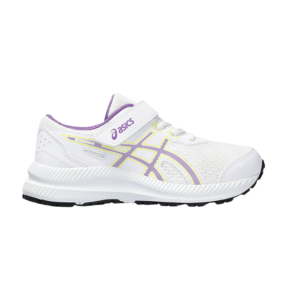 (Youth) ASICS Contend 8 'White Cyber Grape' 1014A258-106