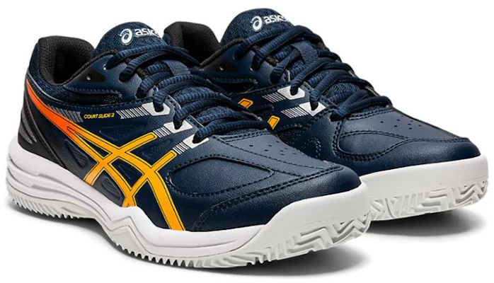 (JR) Talon ASICS Court Slide 2 Argile Bleu/Jaune 1044A022-401 Lookbook (JR) Talon ASICS Court Slide 2 Argile Bleu/Jaune 1044A022-401