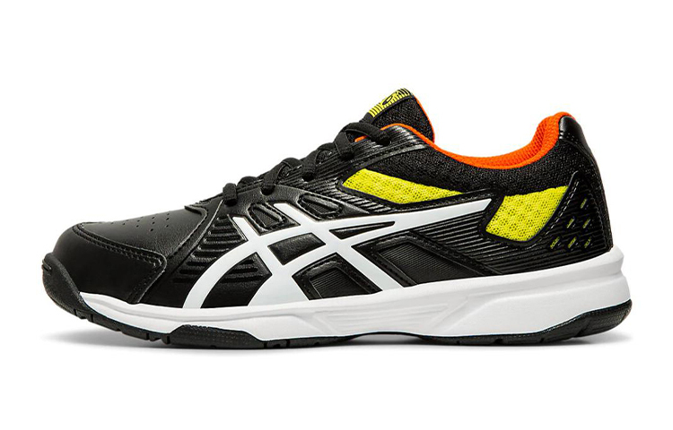 (Youth) ASICS Court Slide Clay 'Black White Yellow' 1044A006-001