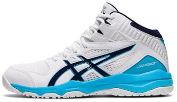 (Youth) ASICS Dunkshot MB 9 White/Blue 1064A006-106 (Youth) ASICS Dunkshot MB 9 White/Blue 1064A006-106