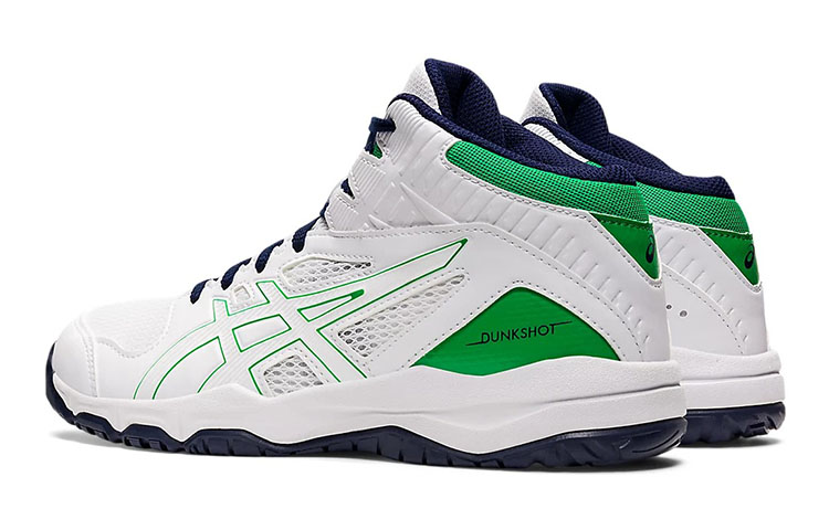 Shop (Youth) ASICS Dunkshot Mb 9 'White Green' 1064A006-107