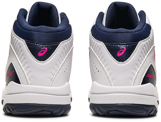 ASICS DUNKSHOT MB 9 網布透氣真戰籃球鞋 青少年兒童款 白色/藏藍色 Shop ASICS DUNKSHOT MB 9 網布透氣真戰籃球鞋 青少年兒童款 白色/藏藍色