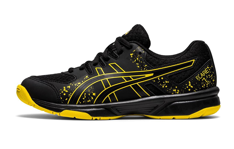 (Youth) ASICS Flare 7 'Black Yellow' 1054A008-001