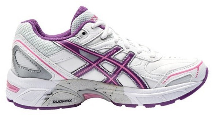 大童 Asics Gel-180TR 防滑耐磨綜合訓練鞋 白紫 Order 大童 Asics Gel-180TR 防滑耐磨綜合訓練鞋 白紫