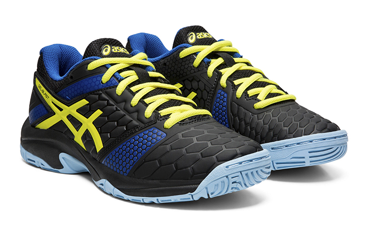 Lookbook (JR) ASICS Gel-Blast 7 Blauw Geel Zwart. C643Y-003
