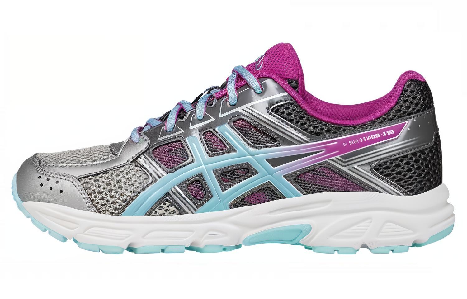 Buy 大童 Asics Gel-Contend 4 防滑透氣 緩震運動跑步鞋 灰綠拼接