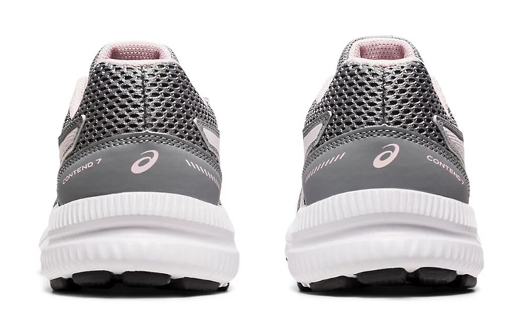 Shop Asics Contend 7 (GS) 防滑透氣 低筒運動跑步鞋 灰