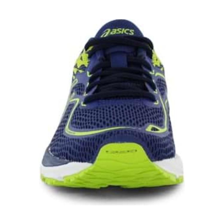 Lookbook 大童 Asics Gel-Cumulus 19 舒適耐磨 低筒運動跑步鞋 藍黃色