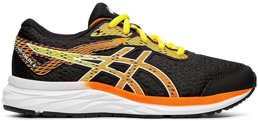 兒童 Asics Gel-Excite 6 防滑減震耐磨 低筒 兒童跑步鞋 黑黃 Order 兒童 Asics Gel-Excite 6 防滑減震耐磨 低筒 兒童跑步鞋 黑黃