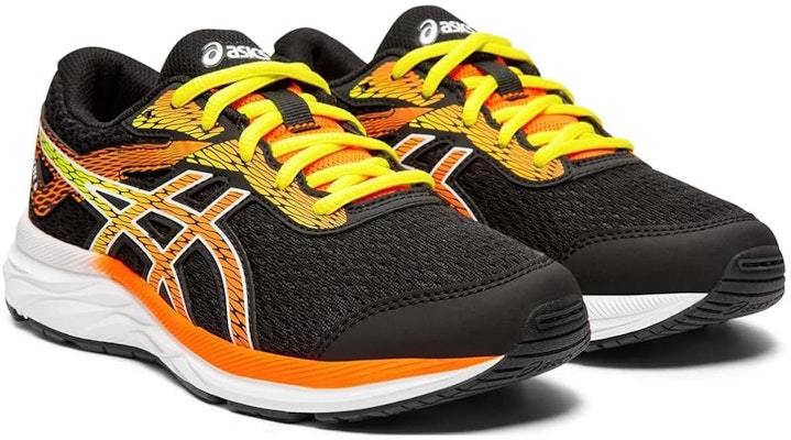 兒童 Asics Gel-Excite 6 防滑減震耐磨 低筒 兒童跑步鞋 黑黃 Lookbook 兒童 Asics Gel-Excite 6 防滑減震耐磨 低筒 兒童跑步鞋 黑黃
