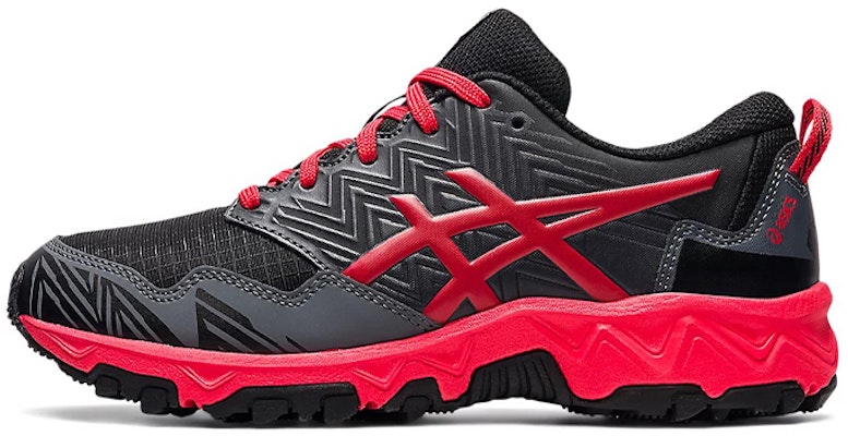 (Youth) ASICS Gel-Fuji Trabuco 8 'Black Electric Red' 1014A137-010 Buy (Youth) ASICS Gel-Fuji Trabuco 8 'Black Electric Red' 1014A137-010