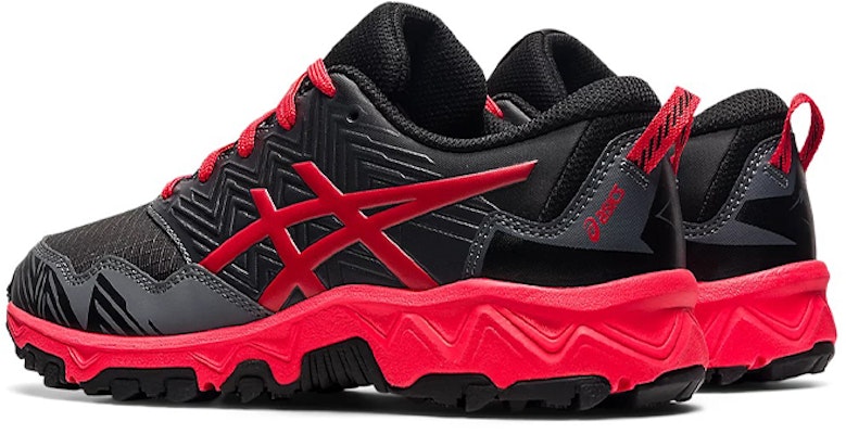 (JR) ASICS Gel-Fuji Trabuco 8 'Negro Rojo Eléctrico' 1014A137-010 Shop (JR) ASICS Gel-Fuji Trabuco 8 'Negro Rojo Eléctrico' 1014A137-010