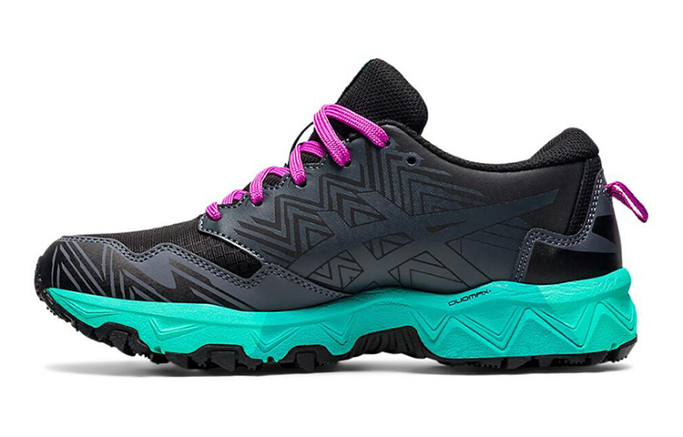 (Youth) ASICS Gel-Fuji Trabuco 8 Black/Green/Purple 1014A137-003