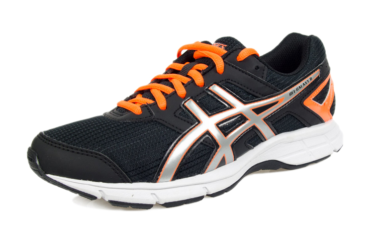 Lookbook (JR) ASICS Gel-Galaxy 8 'Hitam Perak Oren' C520N-9993