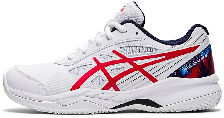 (Youth) ASICS Gel-Game 8 Clay OC L.E. 'White Red' 1044A047-110 Buy (Youth) ASICS Gel-Game 8 Clay OC L.E. 'White Red' 1044A047-110