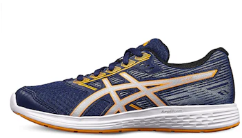 (Youth) ASICS Gel-Ikaia 8 'Navy Yellow' 1014A073-402 (Youth) ASICS Gel-Ikaia 8 'Navy Yellow' 1014A073-402