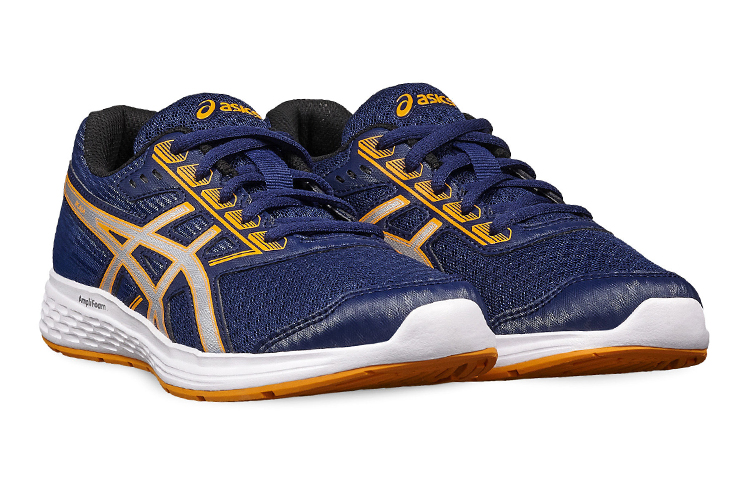 Lookbook (JR) （ユース）ASICS ゲル-イカイア 8 'ネイビー イエロー' 1014A073-402 1014A073-402