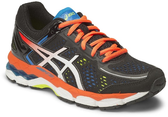 大童 Asics Gel-Kayano 22 舒適耐磨跑步鞋 黑橘紅 Lookbook 大童 Asics Gel-Kayano 22 舒適耐磨跑步鞋 黑橘紅