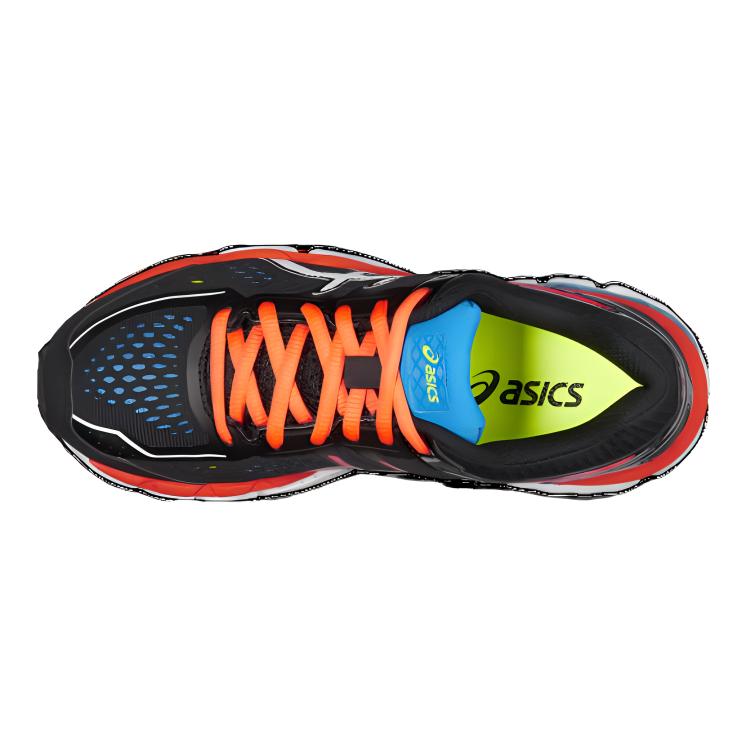 Shop (JR) ASICS Gel-Kayano 22 '黑橙红' 运动鞋 C554N-9030