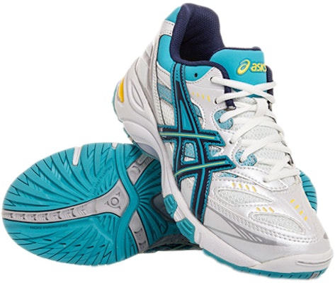 (Youth) ASICS Gel-Netburner Ignite 7 'White Blue' C314Y-0159 Shop (Youth) ASICS Gel-Netburner Ignite 7 'White Blue' C314Y-0159