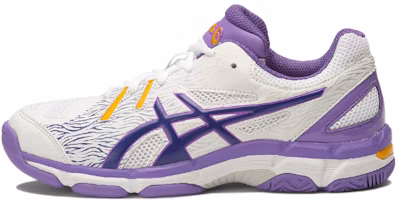 (Youth) ASICS Gel-Netburner Super 6 'White Purple' C609Y-0143 (Youth) ASICS Gel-Netburner Super 6 'White Purple' C609Y-0143
