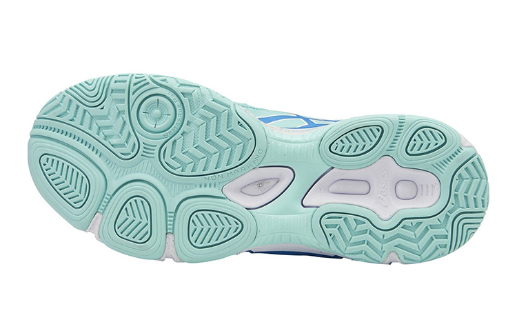 Shop 大童 Asics Gel-Netburner Super 7 舒適耐磨 低筒運動排球鞋 薄荷藍