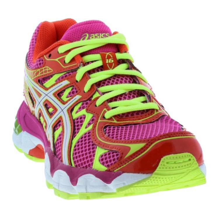 Lookbook (JR) ASICS Gel-Nimbus 16 'Pink Yellow' - Kasut Lari Wanita Pink Kuning C433N-2001