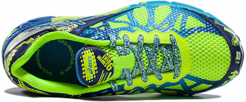 Lookbook 大童 Asics Gel-Noosa Tri 9 舒適透氣跑步鞋 螢光綠海軍藍