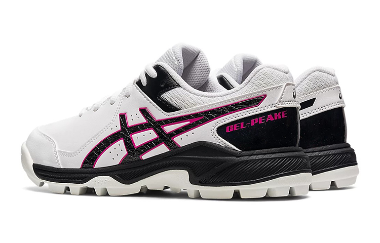Shop 大童 Asics Gel-Peake 輕便透氣休閒跑步鞋 白黑