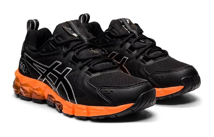 Lookbook 大童 Asics Gel-Quantum 180 透氣耐磨跑鞋 黑橙色