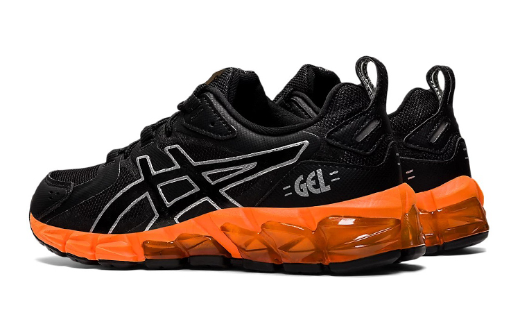Shop 大童 Asics Gel-Quantum 180 透氣耐磨跑鞋 黑橙色