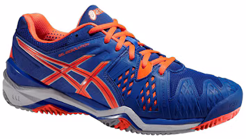 Order (JR) ASICS Gel-Resolution 6 Clay ''Blau Orange'' Tennisschuhe C501Y-4230
