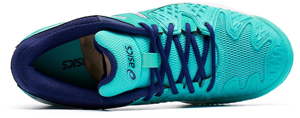 (Youth) ASICS Gel-Resolution 6 Clay 'Green Blue' C501Y-3901 Lookbook (Youth) ASICS Gel-Resolution 6 Clay 'Green Blue' C501Y-3901