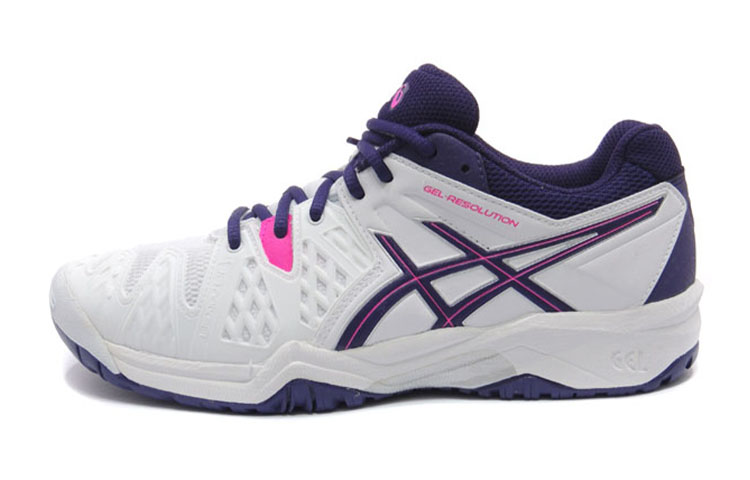 (Youth) ASICS Gel-Resolution 6 Low 'White Purple' C500Y-0133