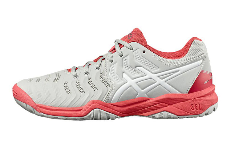 (Youth) ASICS Gel-Resolution 7 'Grey Red' C700Y-9601