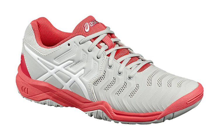 Lookbook (Youth) ASICS Gel-Resolution 7 'Grey Red' C700Y-9601