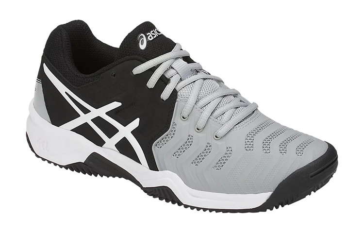 Shop (Youth) ASICS Gel-Resolution 7 Clay 'Black Grey' C800Y-9690