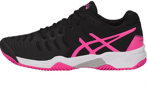 (JR) ASICS Gel-Resolution 7 Clay 'Hitam Pink' C800Y-9020 Buy (JR) ASICS Gel-Resolution 7 Clay 'Hitam Pink' C800Y-9020