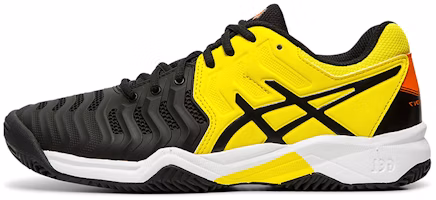 (Youth) ASICS Gel-Resolution 7 Clay 'Black Yellow' C800Y-003 (Youth) ASICS Gel-Resolution 7 Clay 'Black Yellow' C800Y-003
