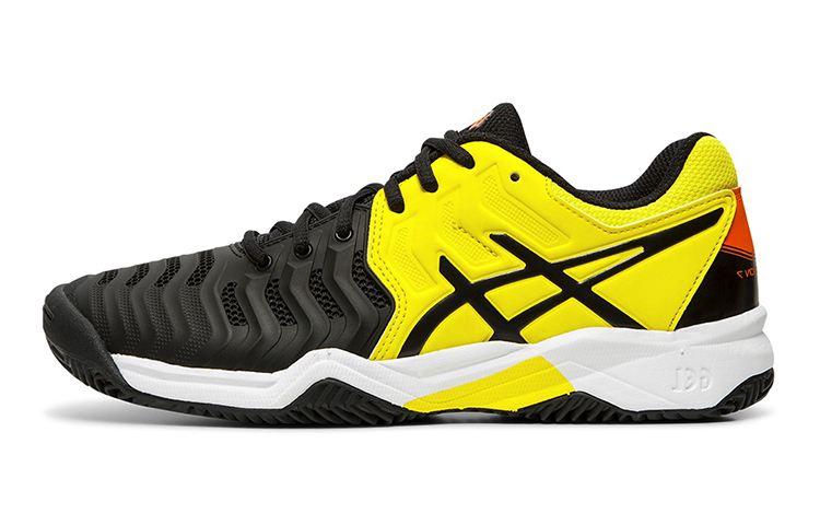 (Youth) ASICS Gel-Resolution 7 Clay 'Black Yellow' C800Y-003