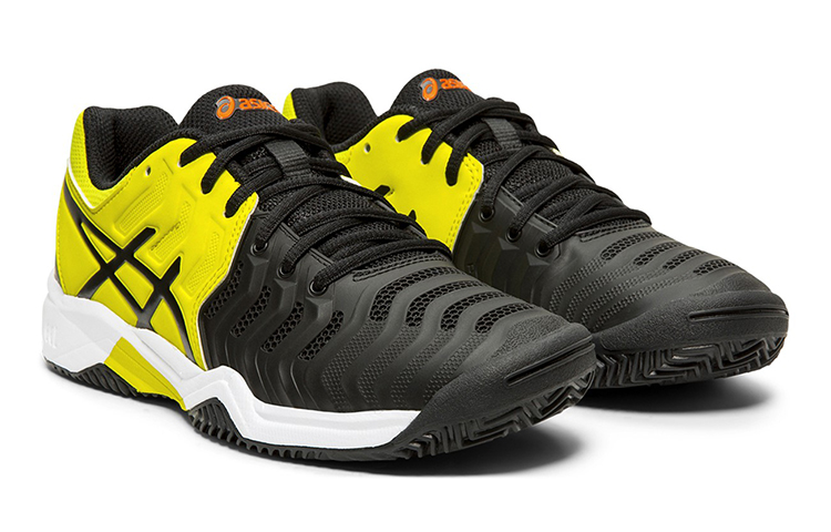 Lookbook (Youth) ASICS Gel-Resolution 7 Clay 'Black Yellow' C800Y-003