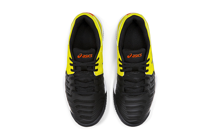 Shop (Youth) ASICS Gel-Resolution 7 Clay 'Black Yellow' C800Y-003
